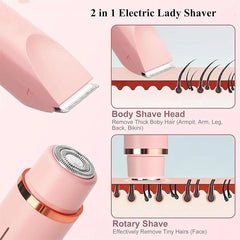 2-in-1 Dual Head Electric Shaver & Trimmer