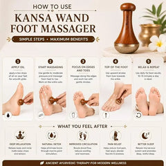 PREMIUM QUALITY NATURAL KANSA WAND MASSAGER