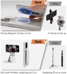 Zenvo® SnapStand Pro – Magnetic Mobile Wallet Tripod