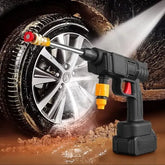 Automatic Cordless Double Battery Wireless Car Wash Spray Gun High Pressure 48v Lithium Water Jet Foam Car Washer Gun