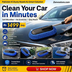 Microfiber Car Cleaning Duster with Telescopic Handle