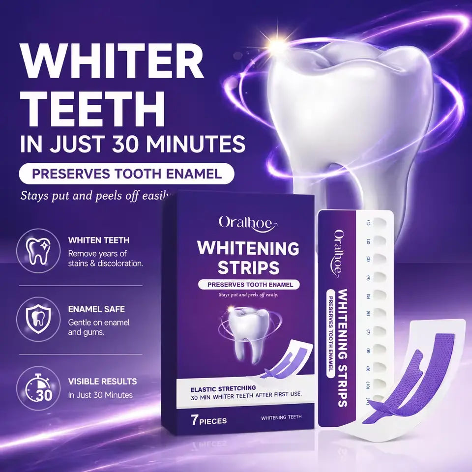 Purple Teeth Whitening Strips (Ultra Strong Whitening)