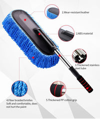 Microfiber Car Cleaning Duster with Telescopic Handle